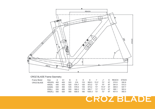 CROZ BLADE DISC BRAKE FRAMESET